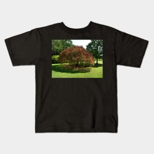 Brown tree among the greens Kids T-Shirt